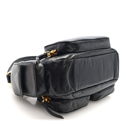 Nappa Multi Pocket Hobo Black