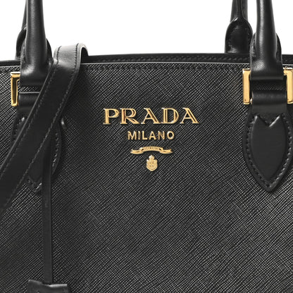Saffiano Soft Calfskin Tote Black