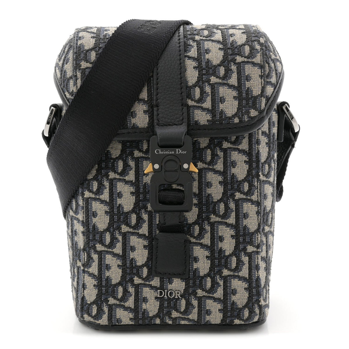 Oblique Vertical Mini Messenger Flap Blue