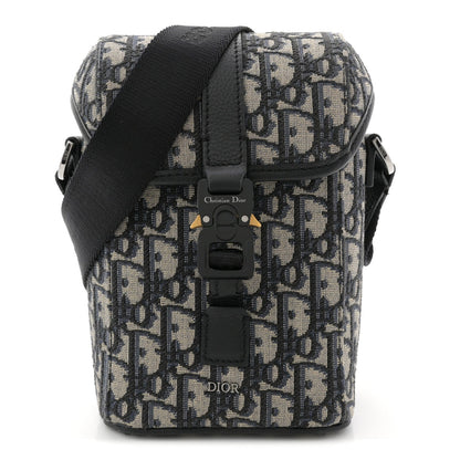 Oblique Vertical Mini Messenger Flap Blue