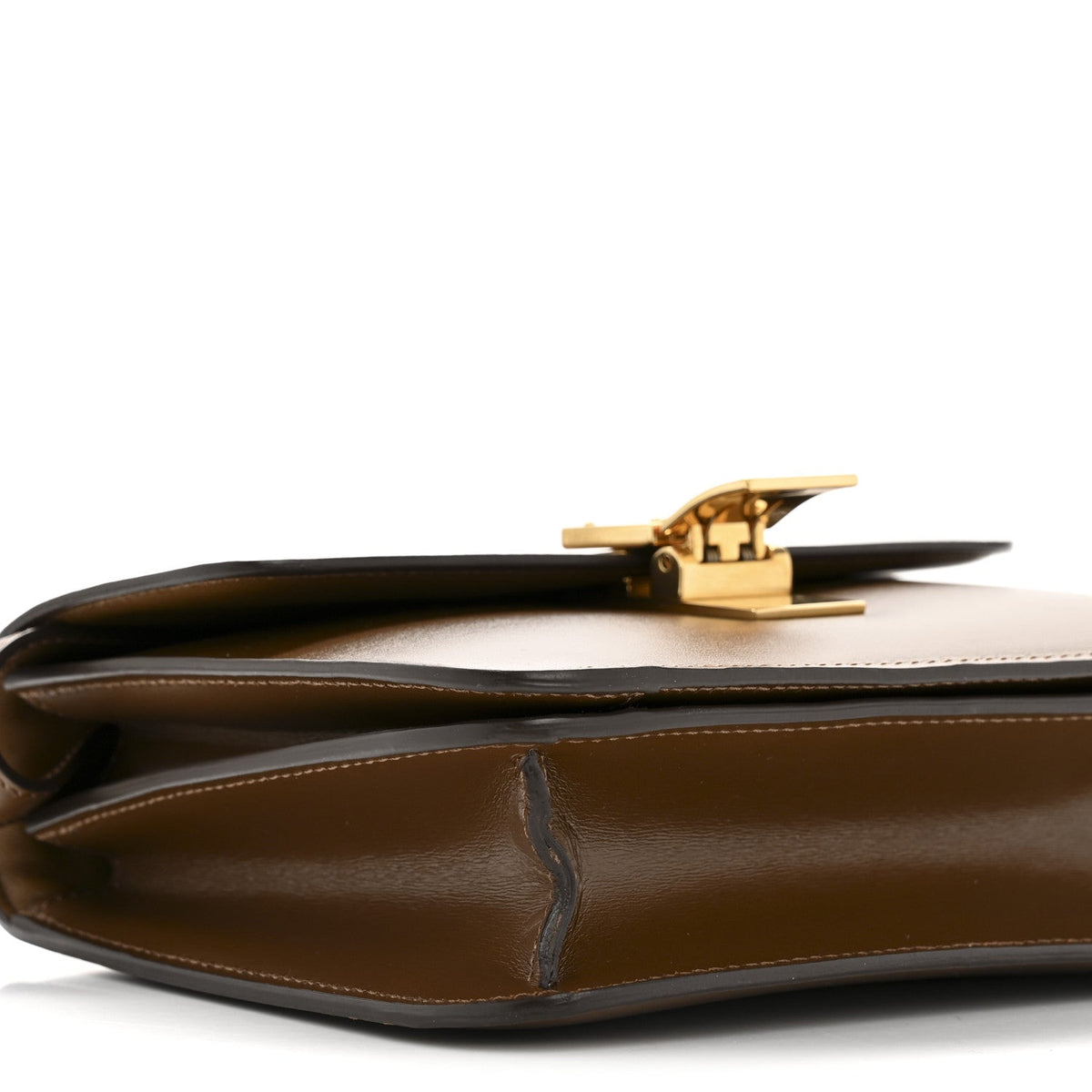 Smooth Calfskin Small Classic Box Flap Bag Camel