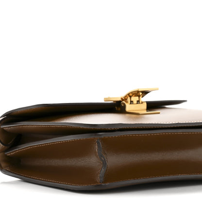 Smooth Calfskin Small Classic Box Flap Bag Camel