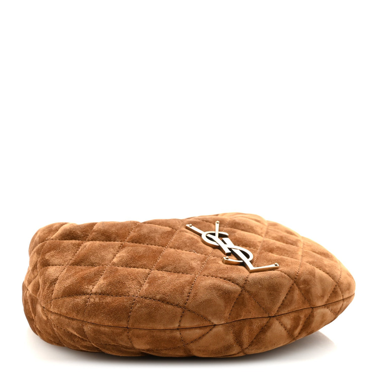 Suede Quilted Icarino Bag Cognac