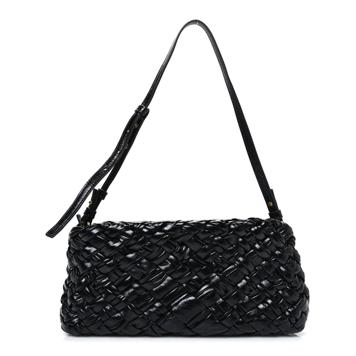 Calfskin Intrecciato Kalimero Cha-Cha Clutch Black