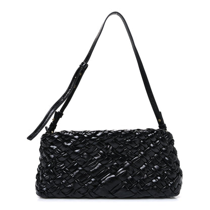 Calfskin Intrecciato Kalimero Cha-Cha Clutch Black