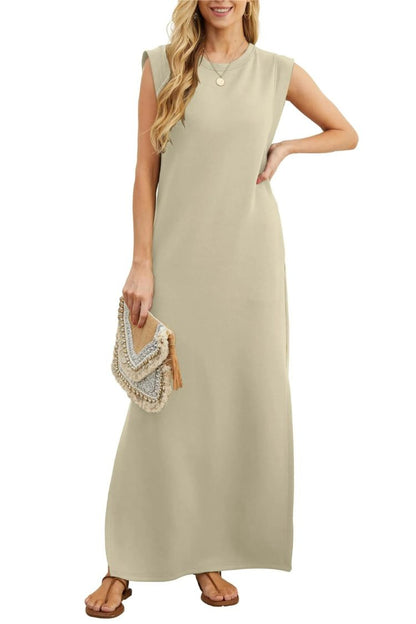 Women's Casual Loose Split Wrinkle-Free Maxi Dress