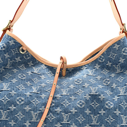 Monogram Denim CarryAll MM Blue