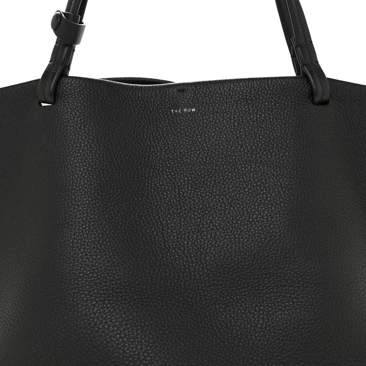 Grained Calfskin Park Tote Three Black