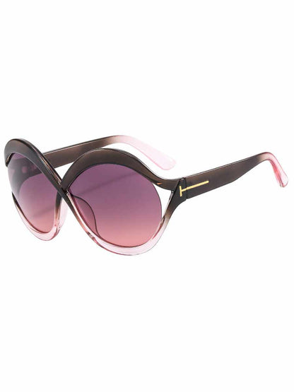 Rafaela Round Cross-Framed Sunglasses