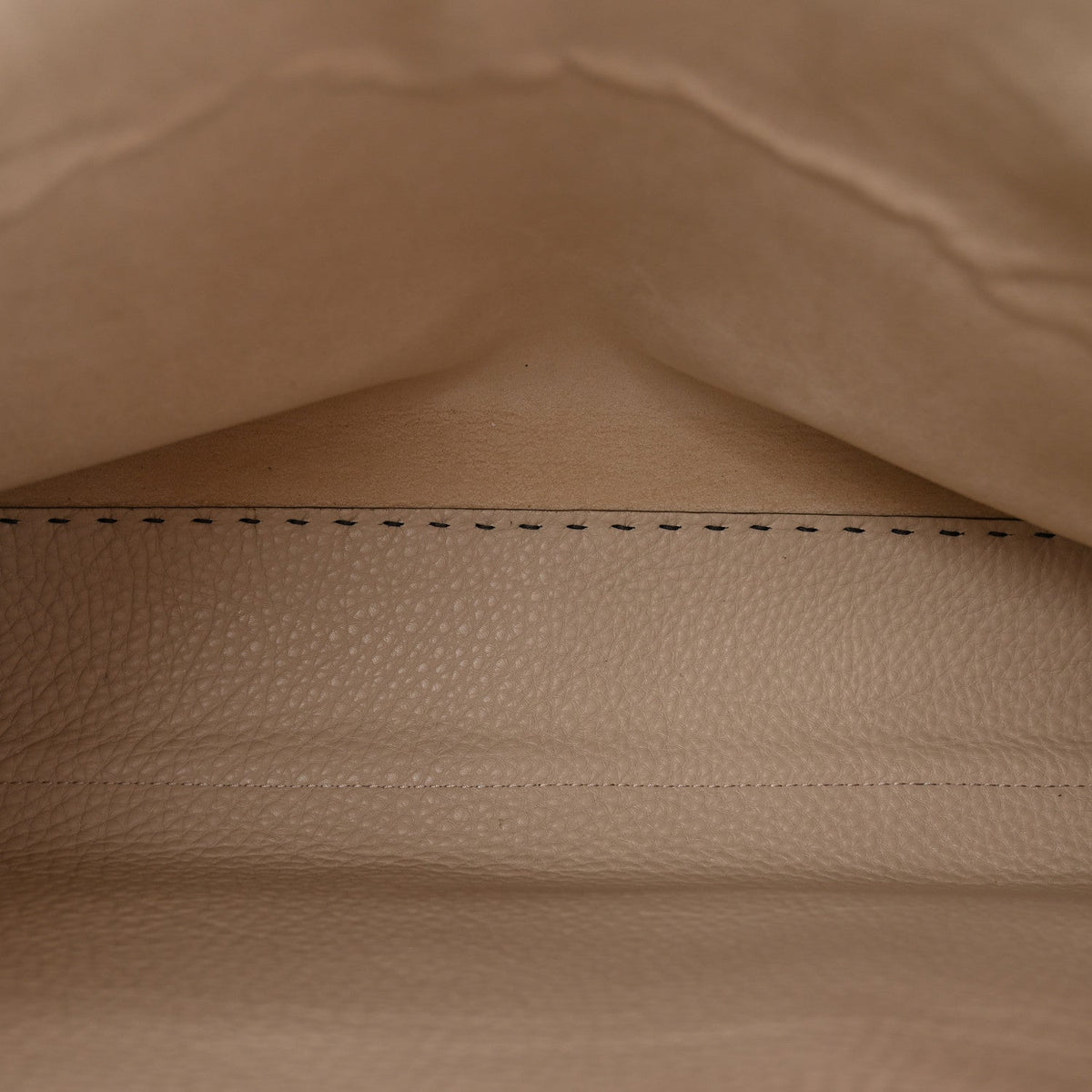 Cuoio Romano Selleria Bi-Color Large Peekaboo Iconic Satchel Asfalto Latte