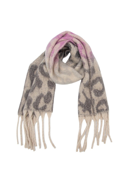 Scarvii - Winter Tassel Scarf with Leopard Patterns