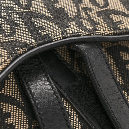 Monogram Saddle Bag Black