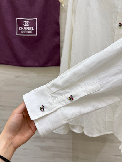 CC Casual Shirt White Linen