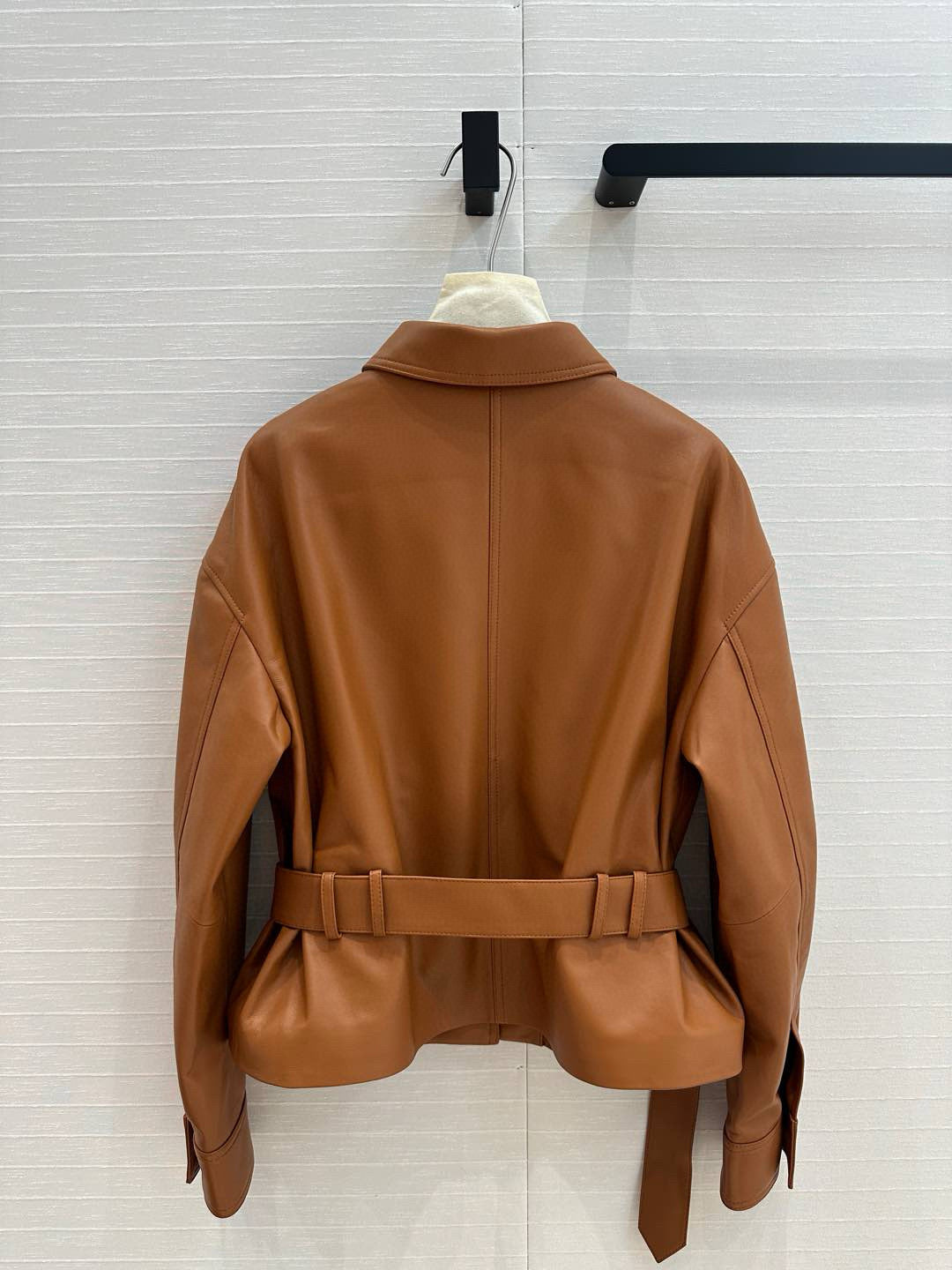 YSL Waistcoat Jacket Caramel Brown Sheepskin