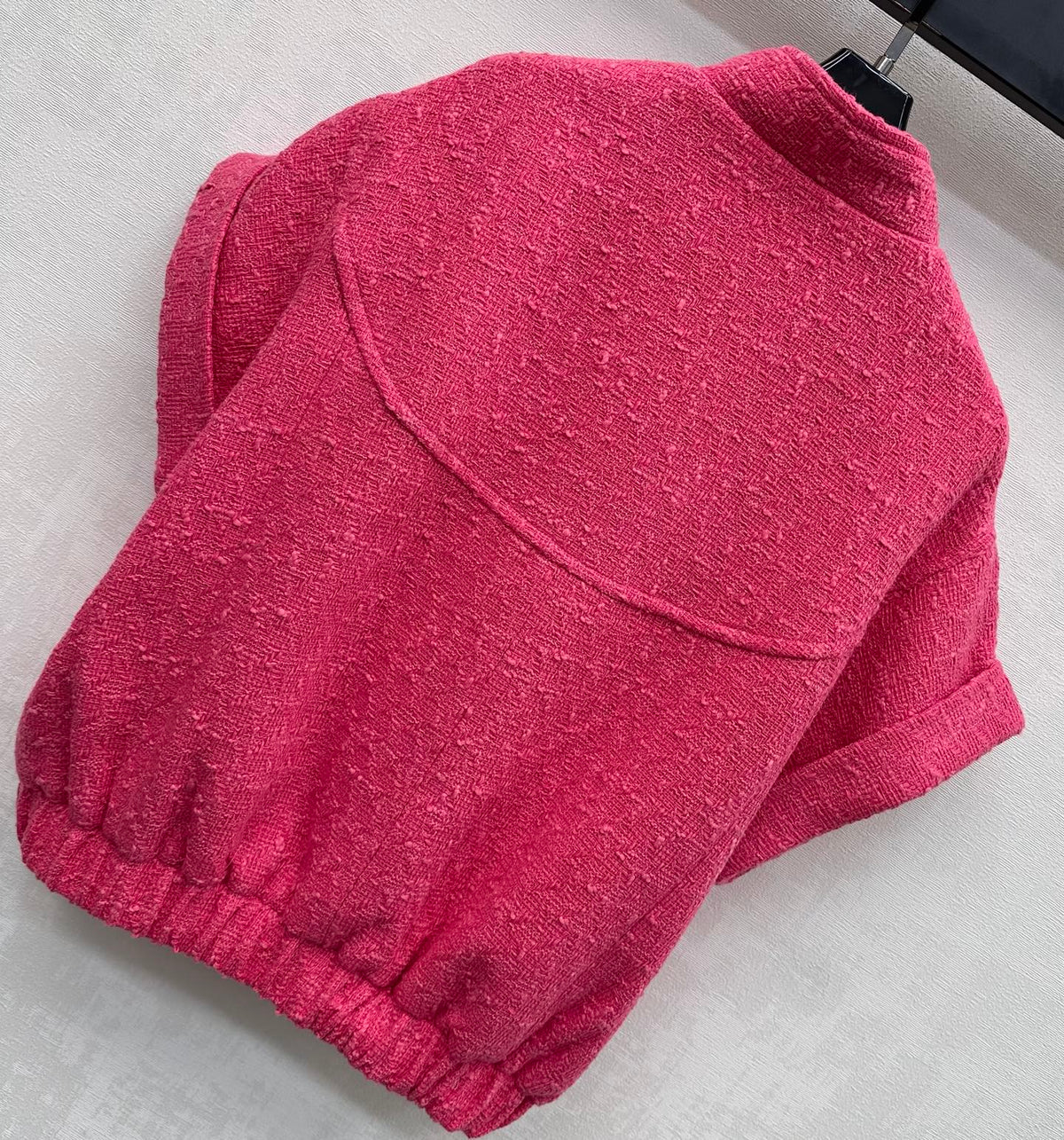 CC Jacket Short-sleeved Fuchsia Pink Cotton 350253