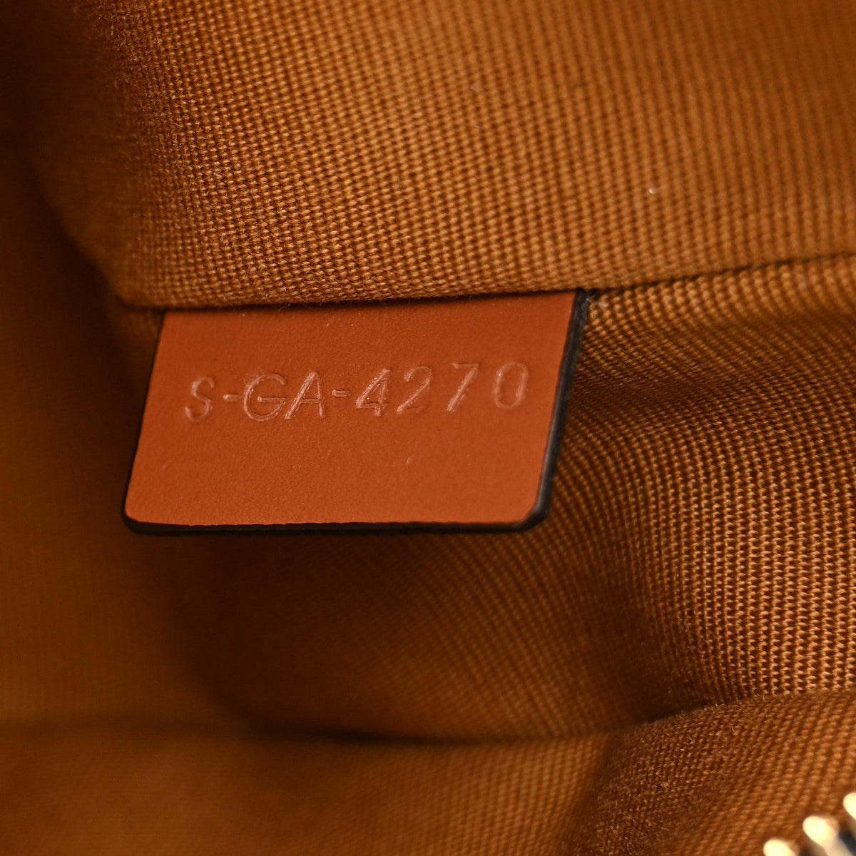 Triomphe Canvas Calfskin Ava Shoulder Bag Tan