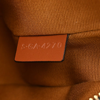 Triomphe Canvas Calfskin Ava Shoulder Bag Tan