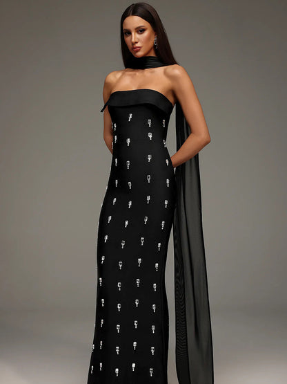 Giselle Maxi Dress In Black