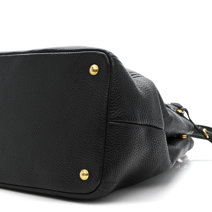 Vitello Daino Tote Black