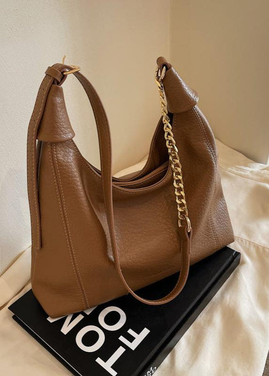 Hobo Bag Faux Leather Textured Finish