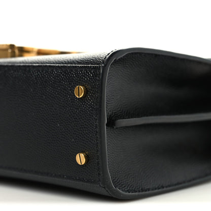 Grain de Poudre Mini Classic Monogram Cassandra Top Handle Black