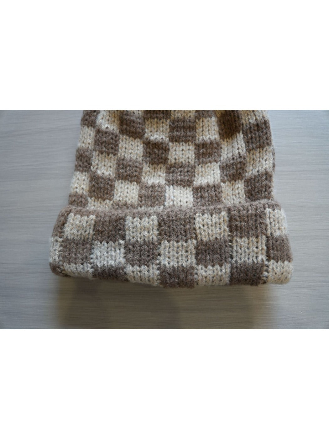 Haila - Winter Checkered Knitted Beanie