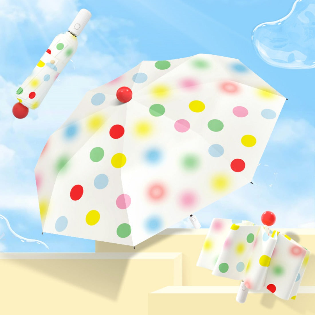 Rano - Red Nose Polka Dot Umbrella