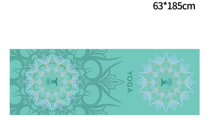 Portable Printed Yoga Towel Non-Slip Design Supports Custom Pattern Design Digital Printed Yoga Towel Yoga Mat 789