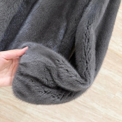 HERMES 25S SHORT MINK FUR COAT 177