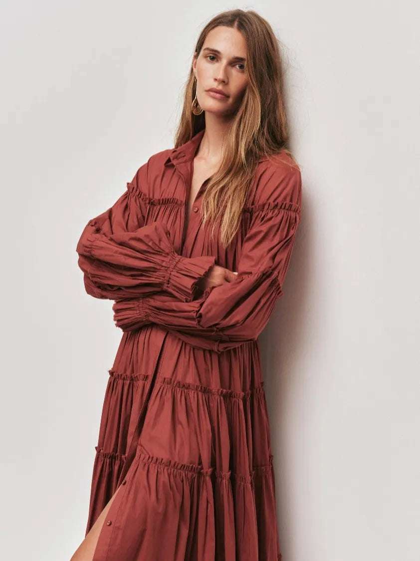 Alba Maxi Dress In Red