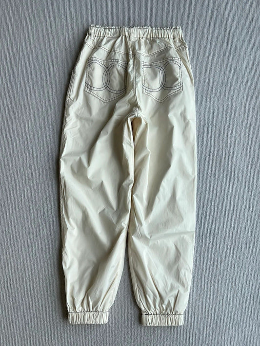 CHANEL BEIGE CASUAL PANTS 269664