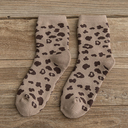 Rufia - Spotted Leopard Print Socks