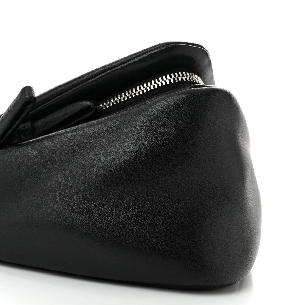 Nappa Padded Signaux Triangle Crossbody Black