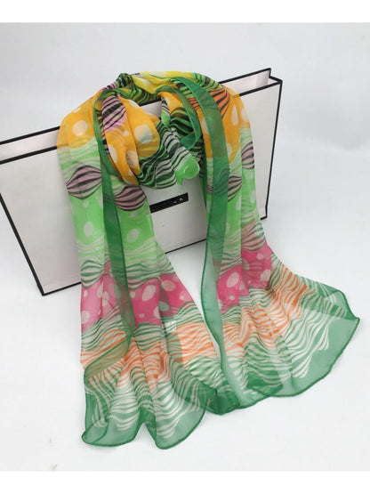 Scarvii - Lightweight Scarf with Polka Dot Patterns - Versatile &amp; All-Season
