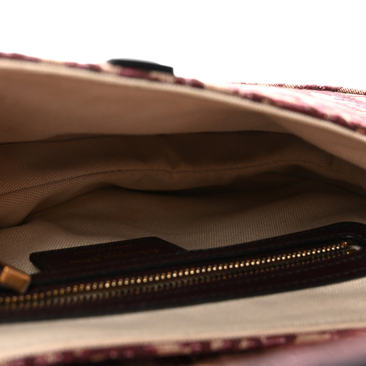 Oblique Saddle Bag Burgundy