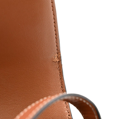 Canvas Calfskin Triomphe Shoulder Bag Tan