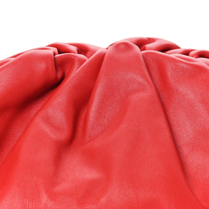 Smooth Butter Calf The Pouch Oversized Clutch Bright Red