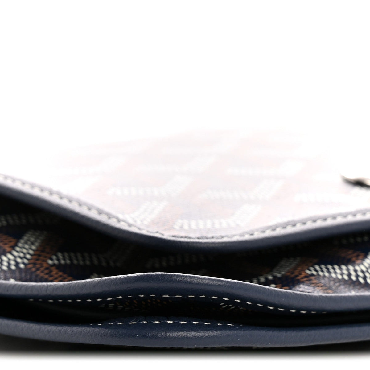 Goyardine Plumet Wallet Clutch Navy