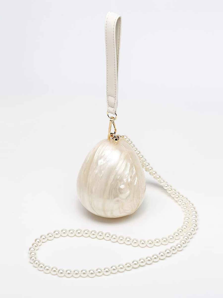Elysia Pearl Strap Egg Bag
