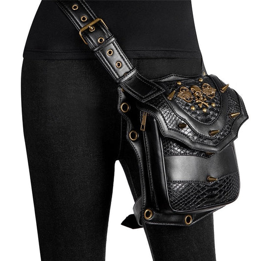 Retro Punk Casual Crossbody Waist Bag