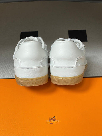 Hermes 26 Match Sneakers White in Calfskin 594340