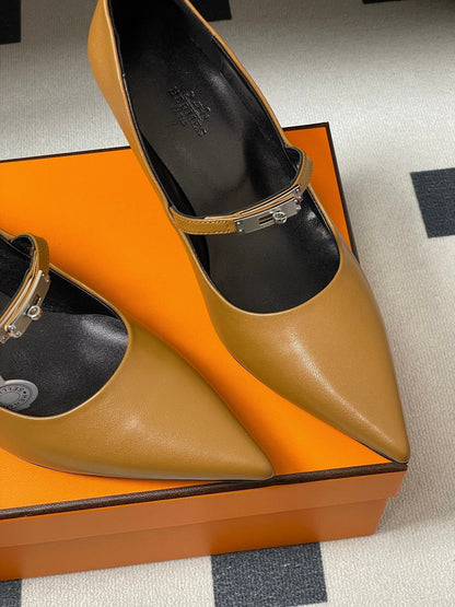 HM 26 Majeste 60 Pump Brown in Calfskin 593828