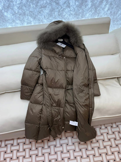 MAX MARA 25S LONG DOWN COAT 210