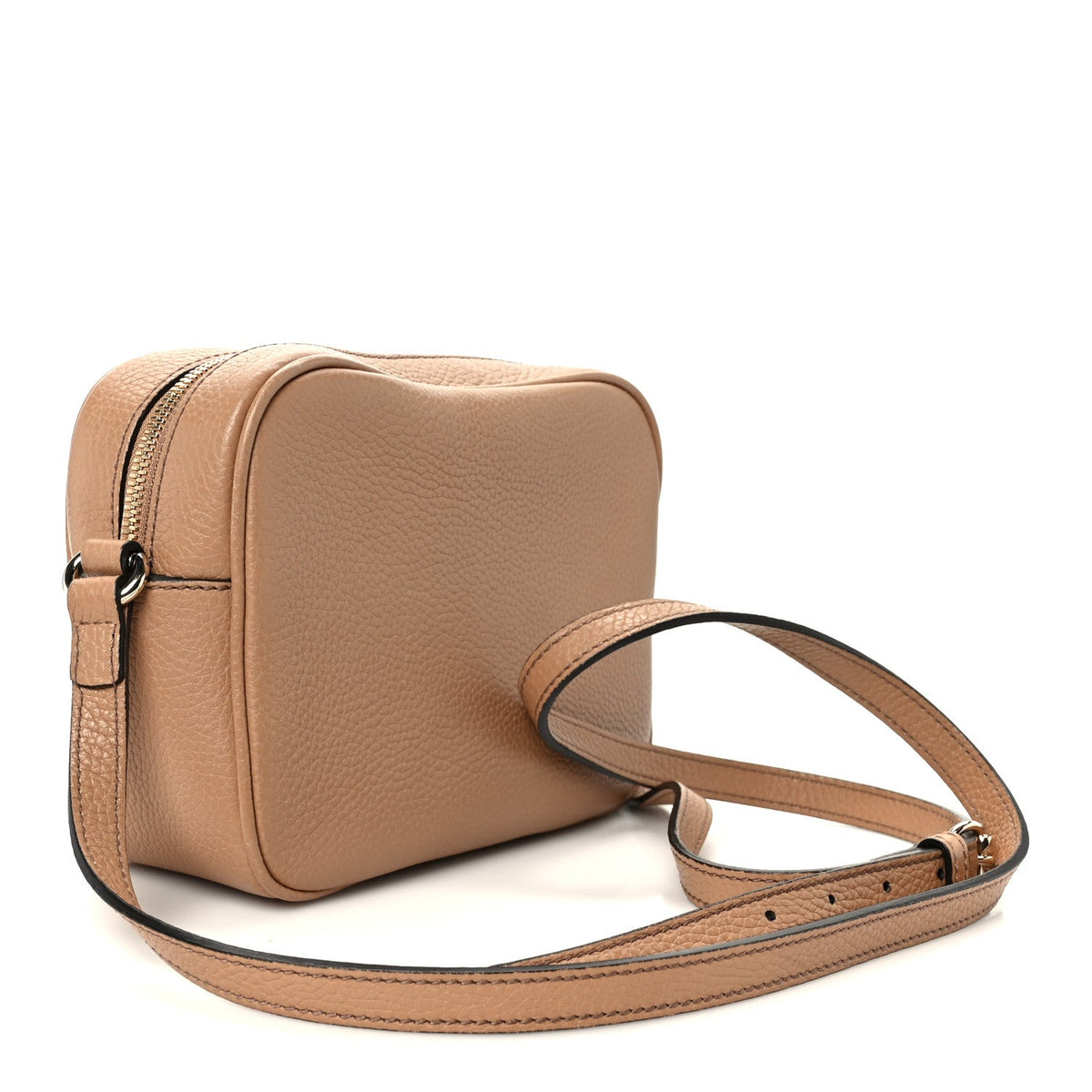 Pebbled Calfskin Small Soho Disco Bag Camelia