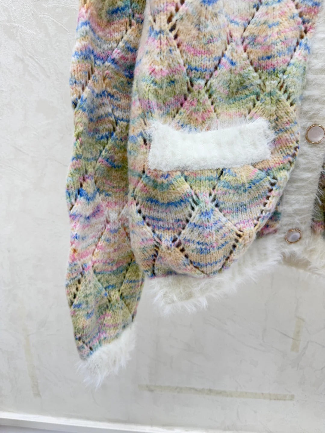 CC 26 Clover Cardigan Multicolor Wool 830605
