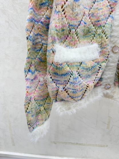 CC 26 Clover Cardigan Multicolor Wool 830605