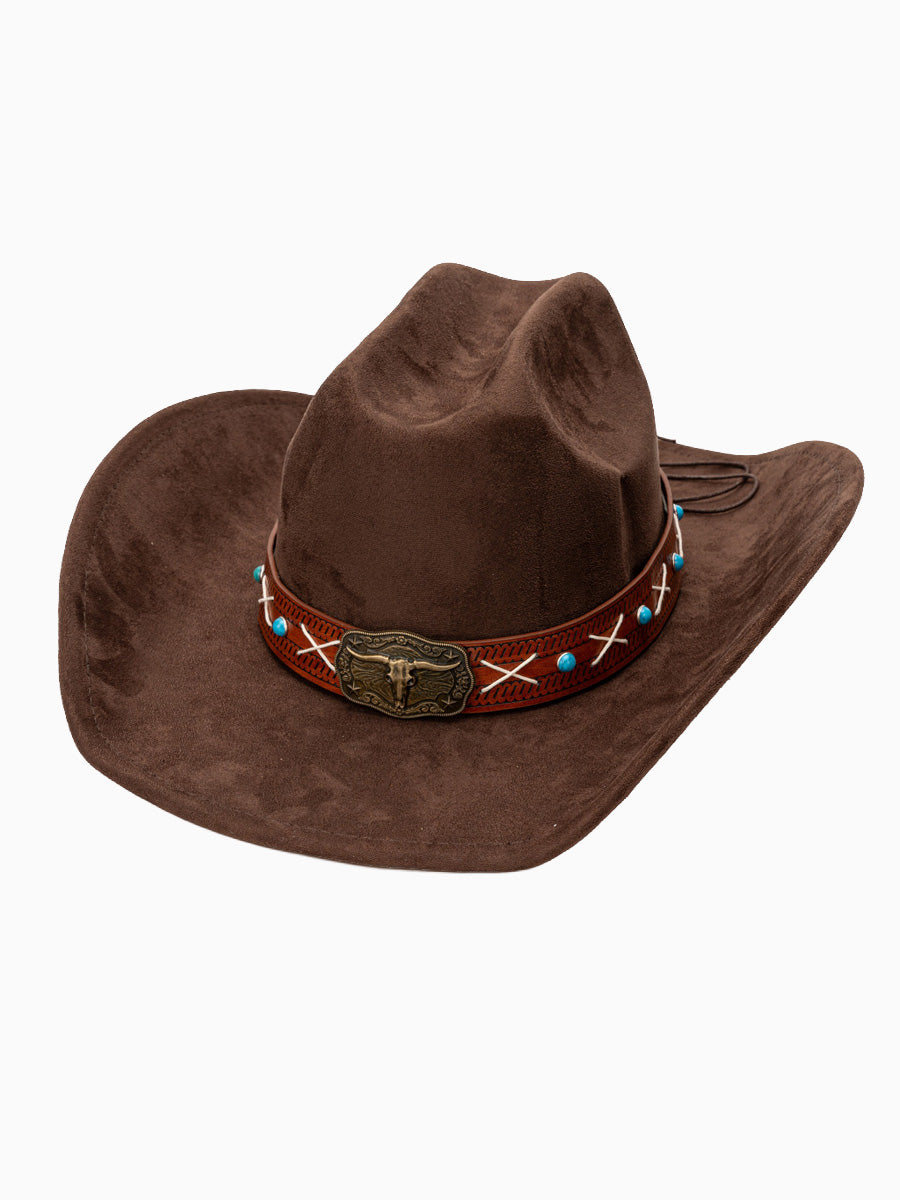 Marcella Suede Western Cowboy Hat
