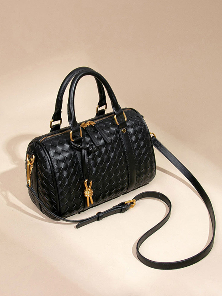 Sabrina Woven Pillow-Shaped Bag