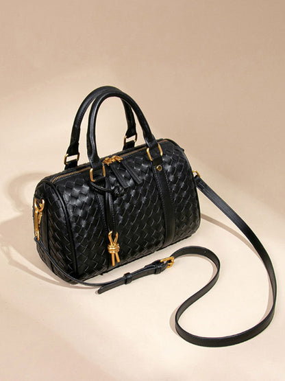Sabrina Woven Pillow-Shaped Bag