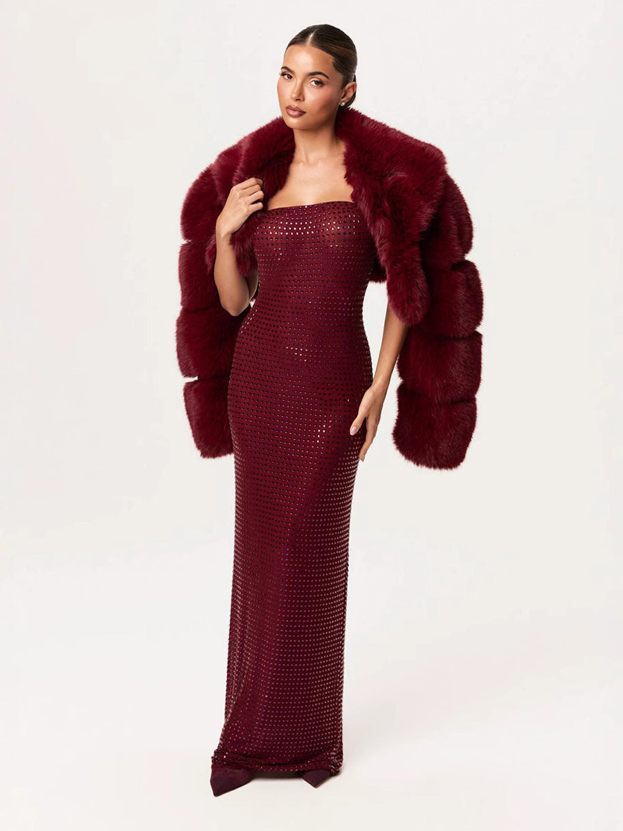 Nora Maxi Dress In Red